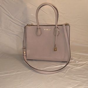 MICHAEL Michael Kors Mercer Large Saffiano Leather Tote Bag (Soft Pink)